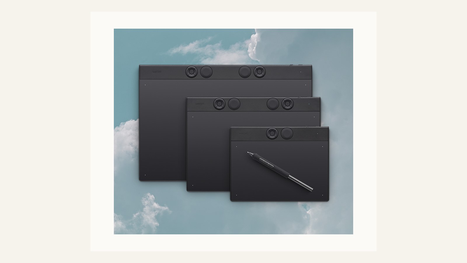 Studio desk comparing professional pen tablets and stylus workflows
